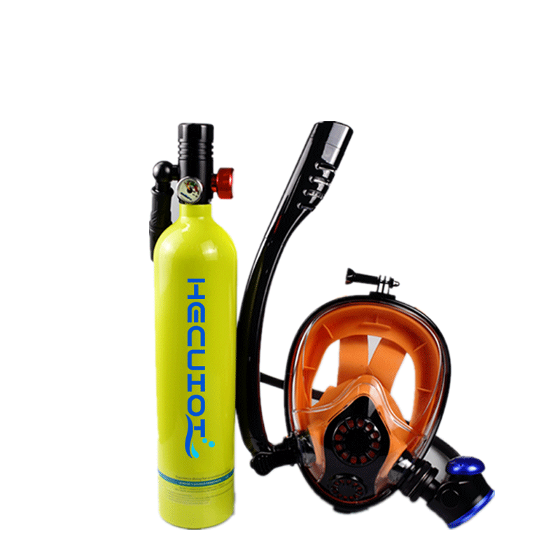 Freediving Mask Set - Mini 1LScuba Diving Tank Set, Scuba