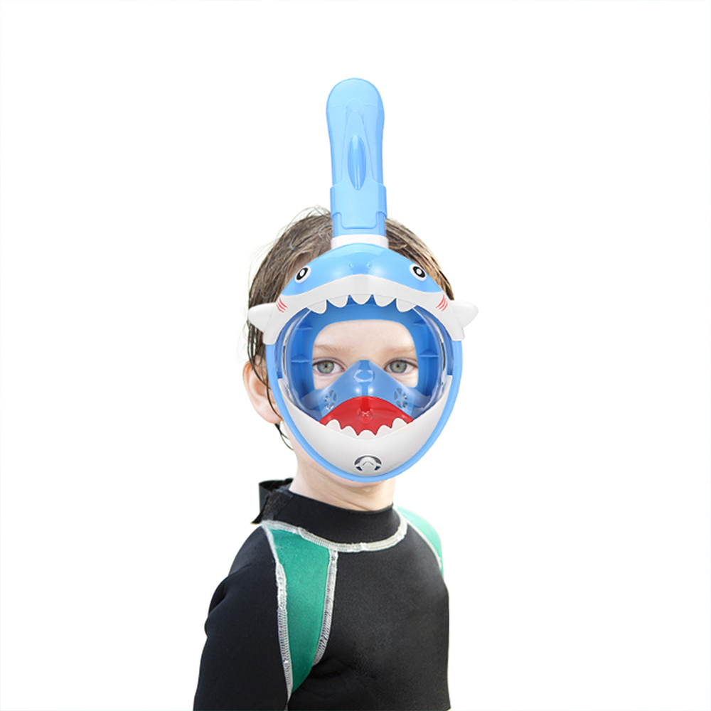 Freediving Mask Set - SMACO-Full Face Snorkel Mask for Kids,