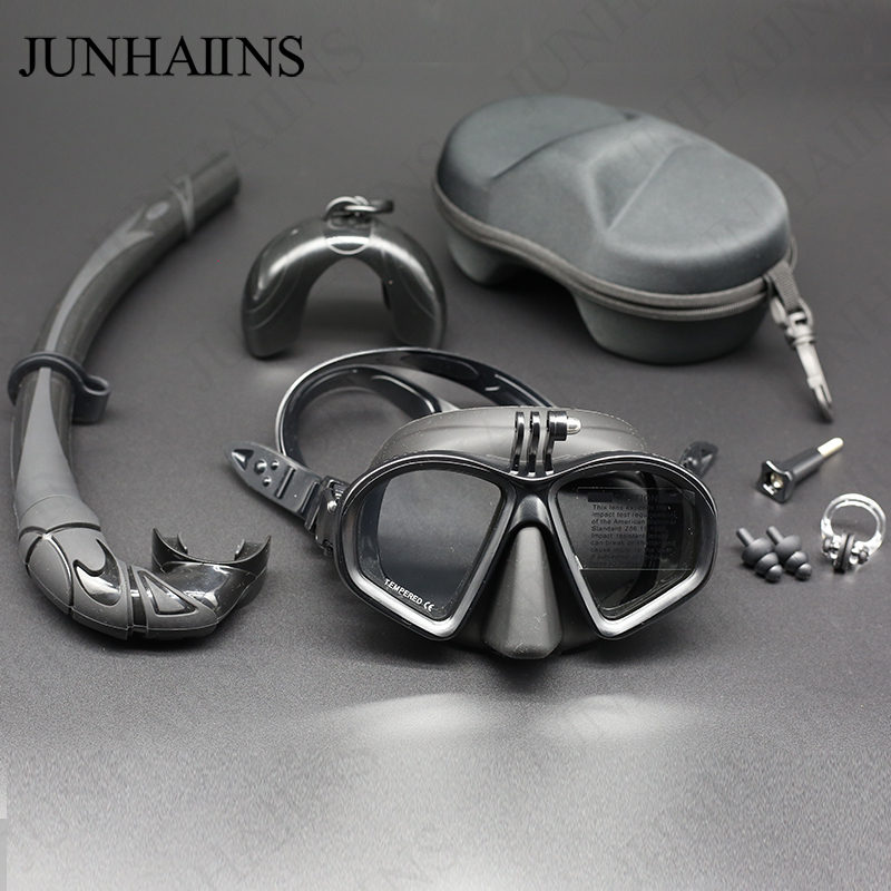 Freediving Mask Set - Wet Low Volume Diving Mask Tempered