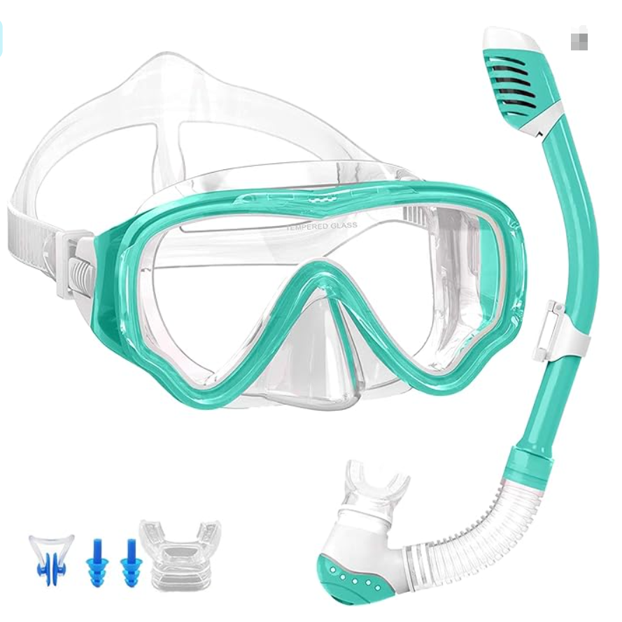 Children's diving mask Childre - مراجعة Freediving Mask Set وسعره