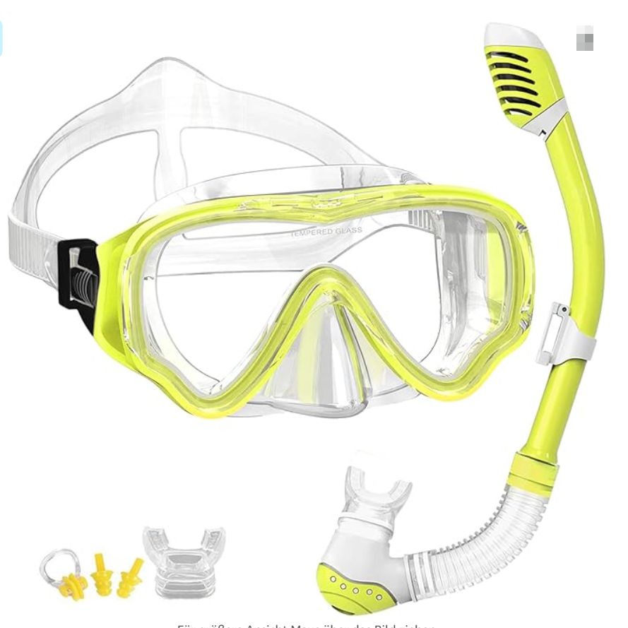 Children's diving mask Childre - مراجعة Freediving Mask Set وسعره