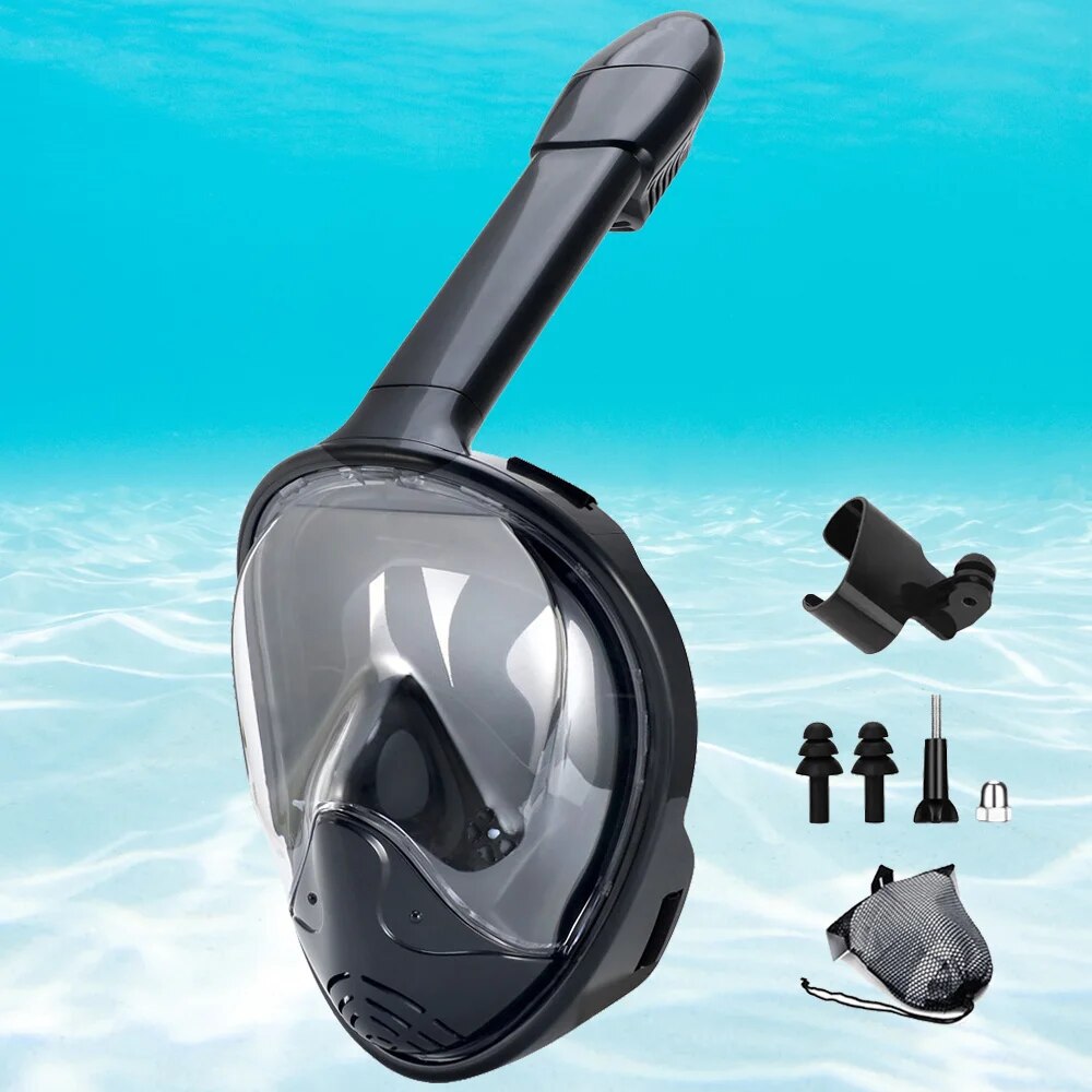 Underwater Snorkeling Full Fac - مراجعة Freediving Mask Set وسعره