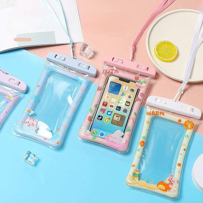 1pc Waterproof Cartoon Phone C - مراجعة Aquatic Sports وسعره