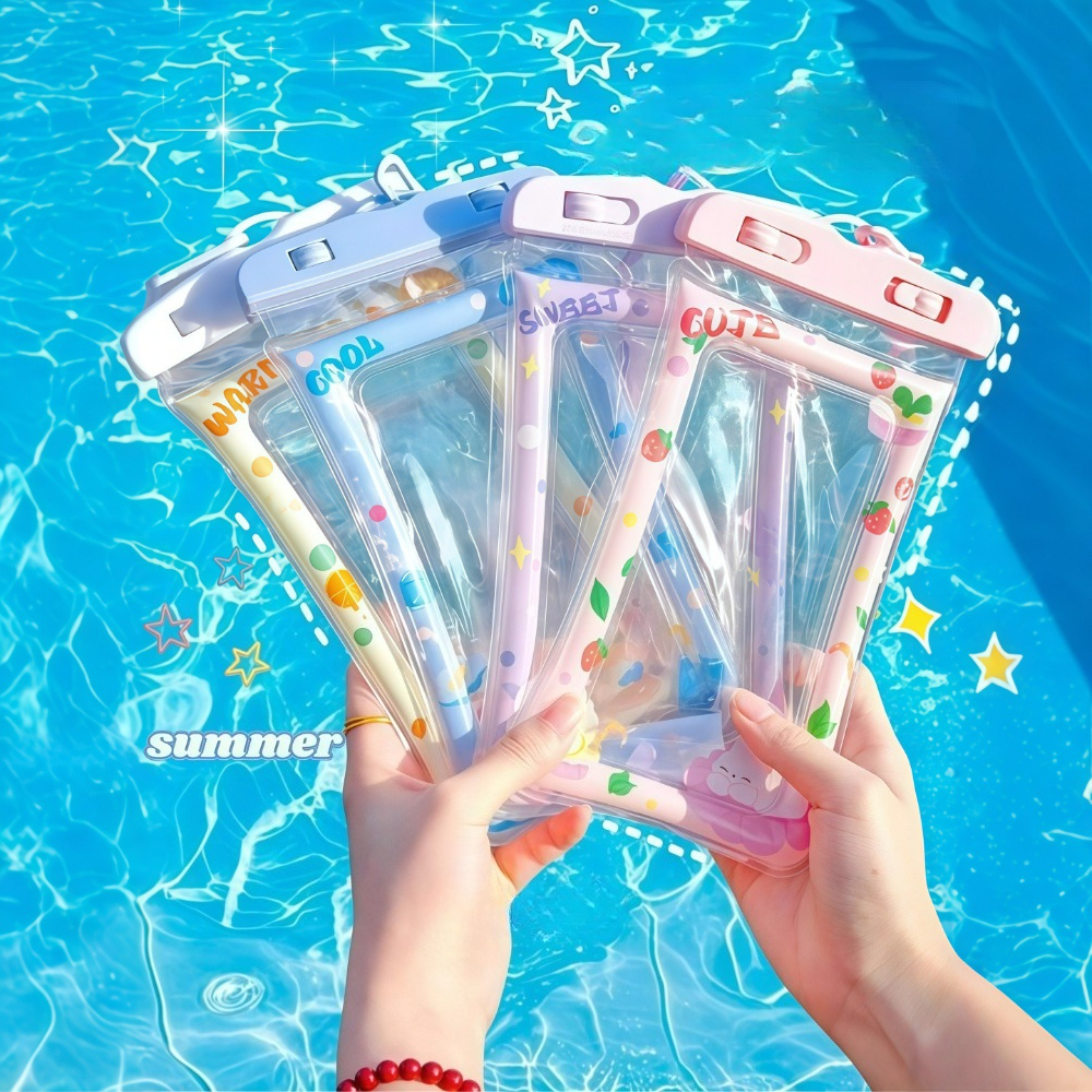 1pc Waterproof Cartoon Phone C - مراجعة Aquatic Sports وسعره