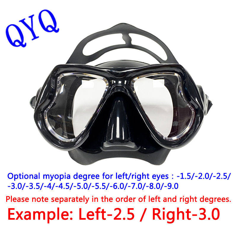 Myopia Diving Masks Snorkeling - مراجعة Freediving Mask Set وسعره