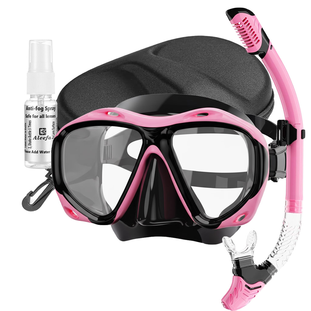 Diving Mask +1.0 to +5.0, Temp - مراجعة Freediving Mask Set وسعره