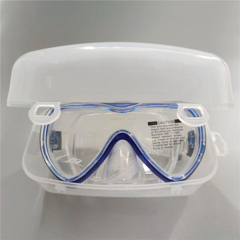 B72A 6X Diving Face Mask Case  - مراجعة Freediving Mask Set وسعره
