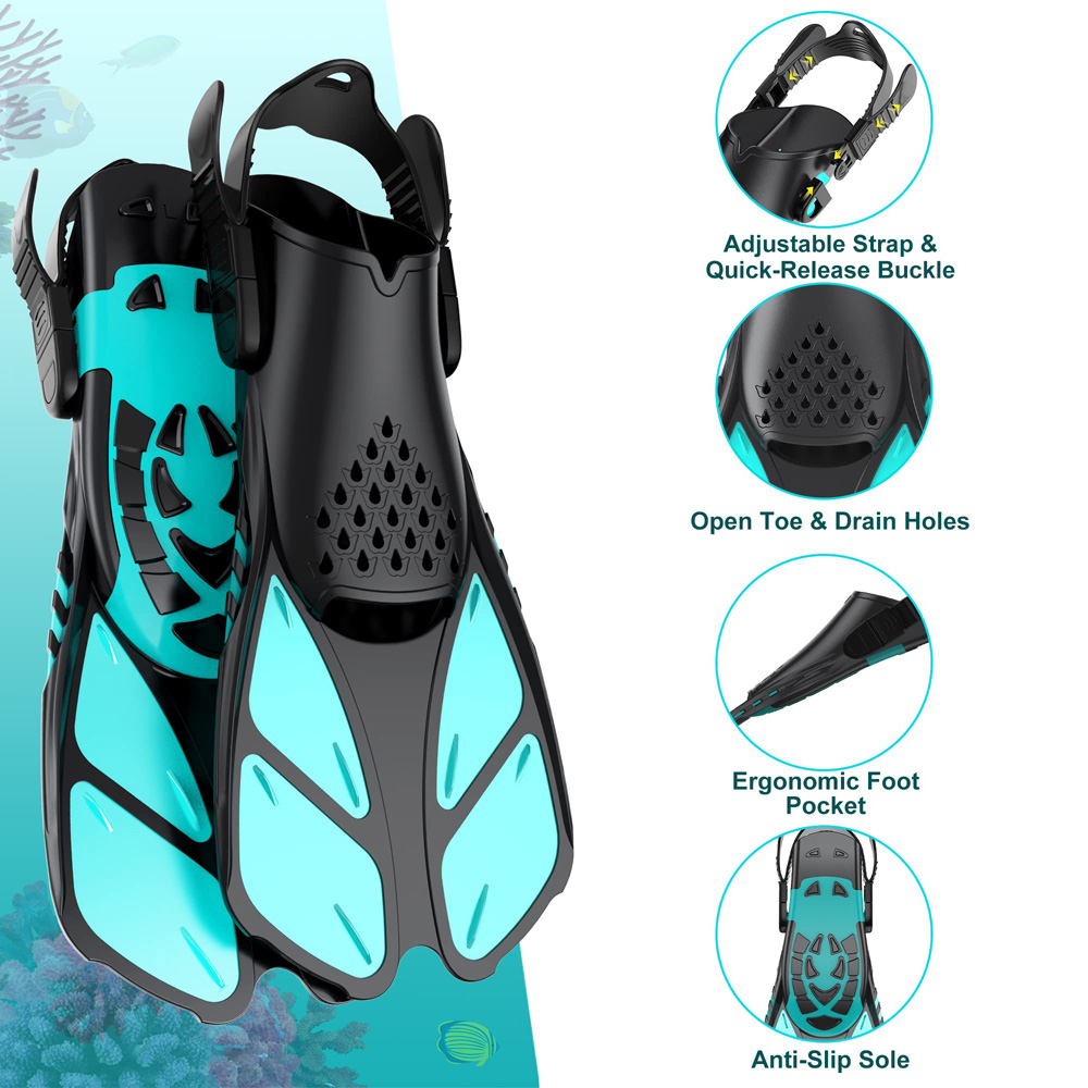 Mask Fins Snorkel Set, Snorkel - مراجعة Freediving Mask Set وسعره